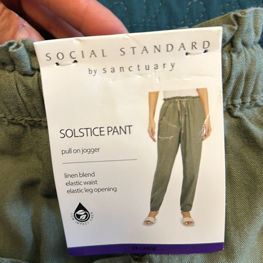 Social standard by sanctuary linen blend  jogger pants